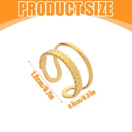 IKOPFLN Ring Adjustable Ringe von Größe Modeschmuck für deinen individuellen Look