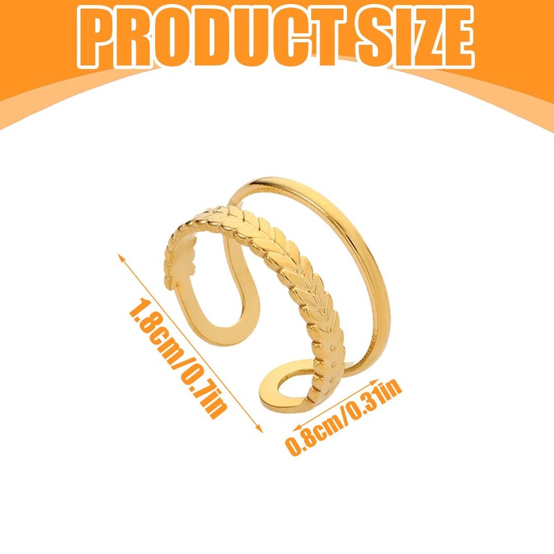 IKOPFLN Ring Adjustable Ringe von Größe Modeschmuck für deinen individuellen