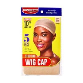 Red by Kiss Stocking Wig Cap 5 PCS (Beige)