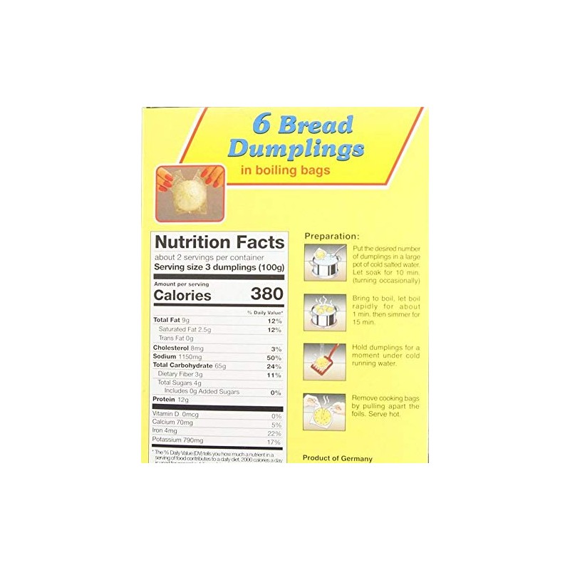 Knoll Semmel Knodel (200g/7.1oz) Bread Dumplings.