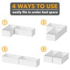 SpaceAid 2 Pack 10" High Under Bed Storage Containers, Large