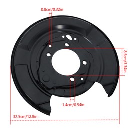 labwork 1 Pair Rear Brake Dust Shield Replacement for Lexus RX350 2007-2009 Replacement for Highlander 2004-2007 Replacement for Lexus RX330 2004-2006 924-373
