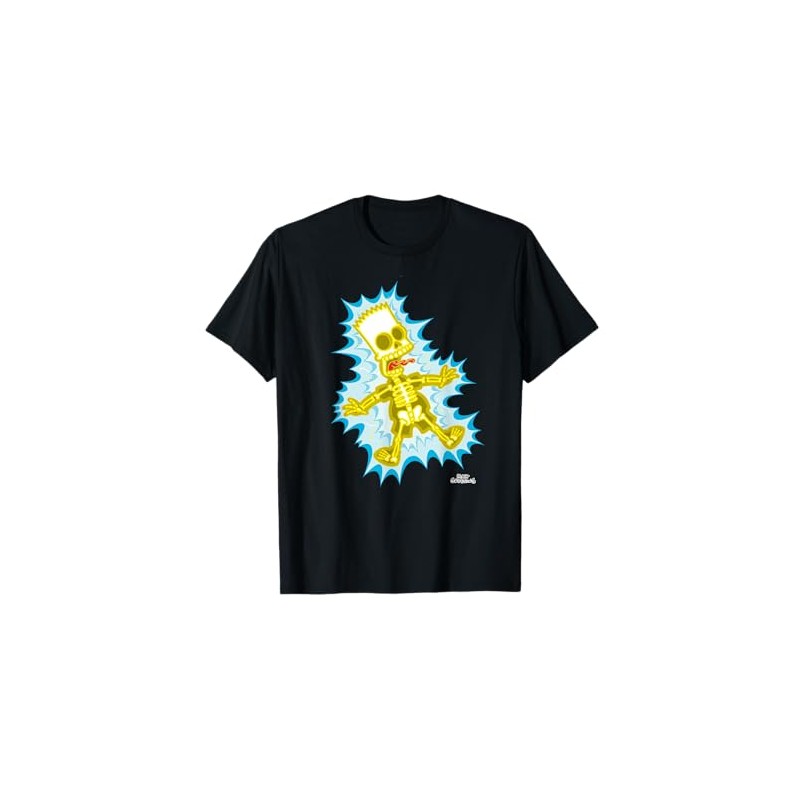 The Simpsons Bart Simpson Skeleton Electro Shock T-Shirt