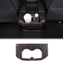 Aunginsy Car Rear Seat Central Armrest Cup Holder Cup Trim Frame Cover Compatible with Toyota Tundra/Sequoia 2022-2023 Car Back Center Console Water Cup Holder Decorative Sticker Interior Accessories