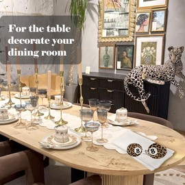 ShowDraven Preppy Cheetah Bathroom Decor, Leopard Bathroom Towels, Cheetah 8 Ball Decor Kitchen Towel Decorative,Trendy Leopard Hand Dish Tea Towel for Kitchen 16 X 24 inch