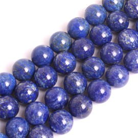 Joe Foreman Lapis Lazuli Beads for Jewelry Making Natural Gemstone Semi Precious 10mm Round 15"