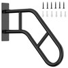 Handrails for Outdoor Steps ，22.8" Stair Railing Indoor1-3 Step, U-Shaped