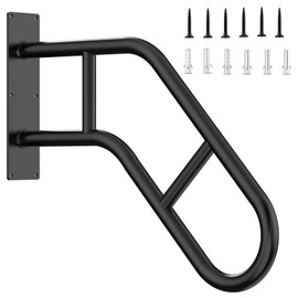 Handrails for Outdoor Steps ，22.8" Stair Railing Indoor1-3 Step, U-Shaped Safety Handrails for Kids, Elderly, Pregnant Women, Disabled(Upgraded U-Shaped handrail)