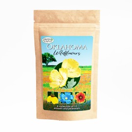 Created By Nature Oklahoma Wildflower Seed Mix, 17 Flower Varieties, 60,000 Seeds