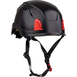 PIP Traverse Non-Vented, Industrial Climbing Helmet with Mips Technology, ABS Shell, EPS Foam Impact Liner, HDPE Suspension, 4-Point Chin Strap, ANSI II, Black (280-HP1491RM-11)