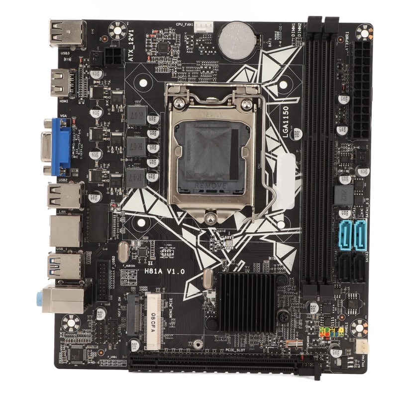 H81A Motherboard for LGA1150 DDR3 HD Multimedia Interface VGA Mini