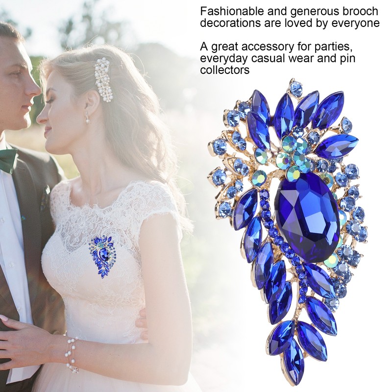 2Pcs Corsage Brooch Fashion Retro Exquisite Alloy Pins Applique Clothing