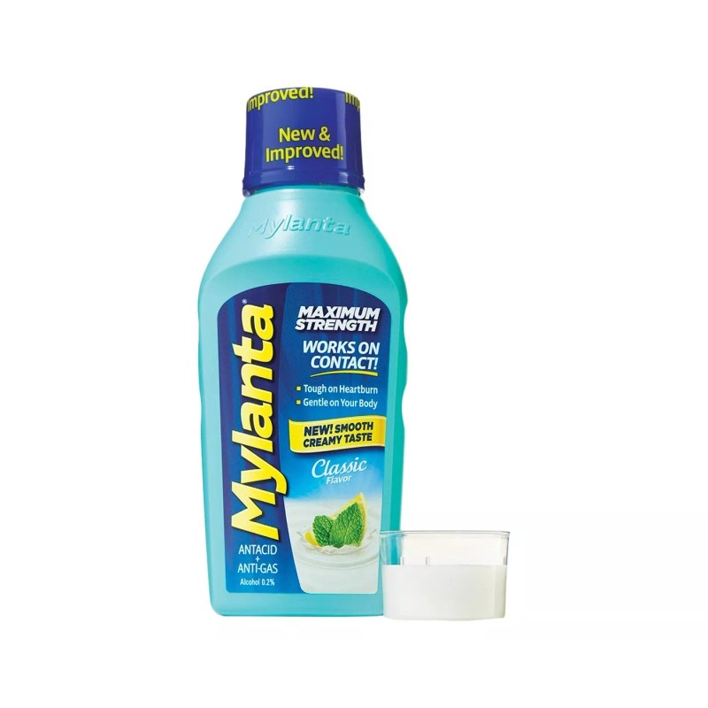 Mylanta Maximum Strength Liquid - Classic Flavor - 12oz