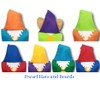 Set of 7 Seven Dwarf Costume Hats (Dwarf Hats) -