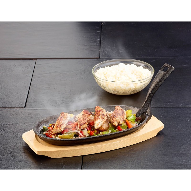 Tornwald-Schmiede 2 Professional Cast Iron Serving Pans with Saucer, 24