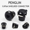 PENGLIN 5PCS Waterproof RJ45 CAT6A/6/5E Panel Mount Connector