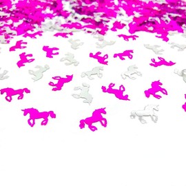 LGT Pink and Silver Unicorn Confetti for Birthdays, Parties Girls and Boys