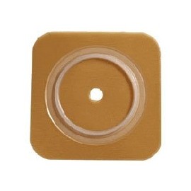 Surfit stomahesive skin barrier with flange, tan, model no : 401577, size: 2 3/4 inches (70mm) - 10 per box