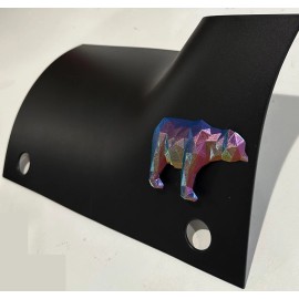 Cyber Bear in 3d Blk w Zinc Color  For Jeep JL JLU & Gladiator JT 2/4 Cowl Cover