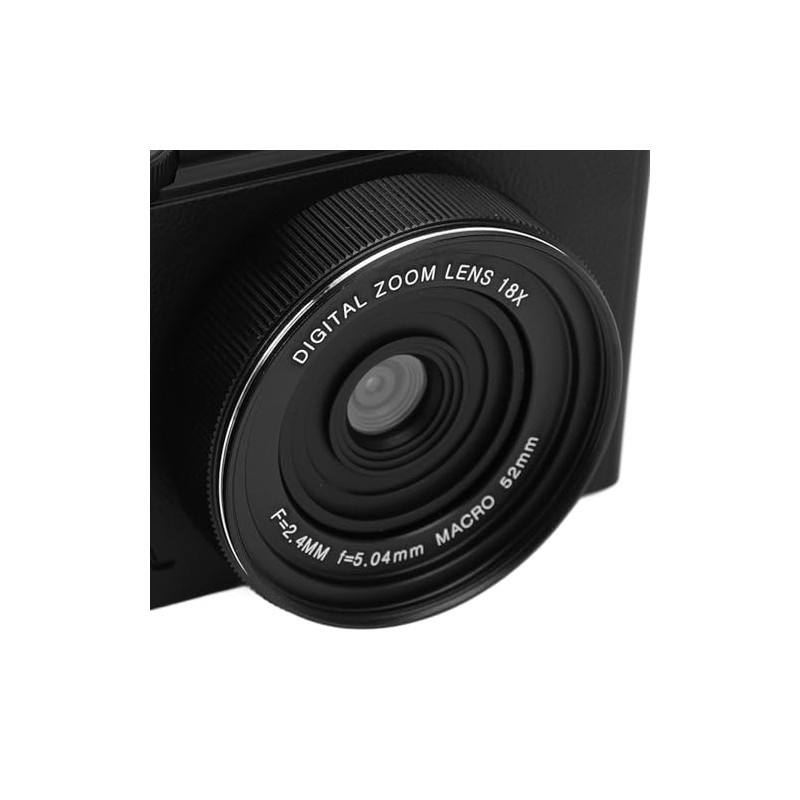 4K Digital Camera for Photography, 18X Zoom Autofocus Retro Video
