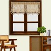 Tsinmorn Boho Curtain Valance for Kitchen Dining Farmhouse Crochet Curtain