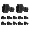 TREMENDRY 12PCS 3/4”GHT Garden Hose Female Connector, Plastic Quick Adapter