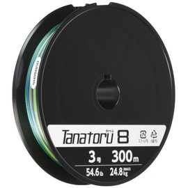 Shimano PL-F78R Tanatoru 8 PE Fishing Line, 984.3 Feet (300 M), No. 3.0, 54.6 lbs (24.8 kg)
