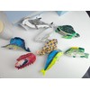 Novelty Green Perch Fish Hair claw clip，Funny Sea Creature Shape