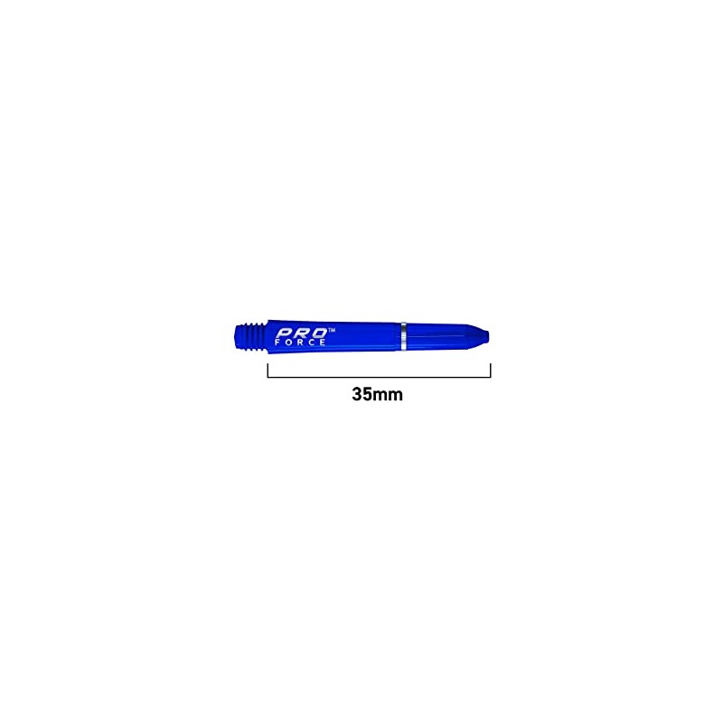 WINMAU Pro-Force Blue Short Nylon Ring Grip Dart Stems -