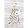 Red Co. Christmas Tree Card Holder Wall Mounted Decorative Rack