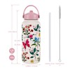 Goetland Insulated Water Bottle Flowers 1 Litre Stainless Steel Water