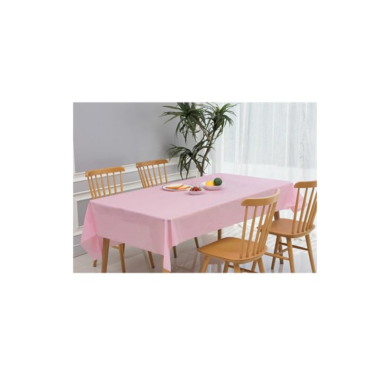 aoozleny Premium Disposable Plastic Tablecloth (54 x 72 inches), Decorative