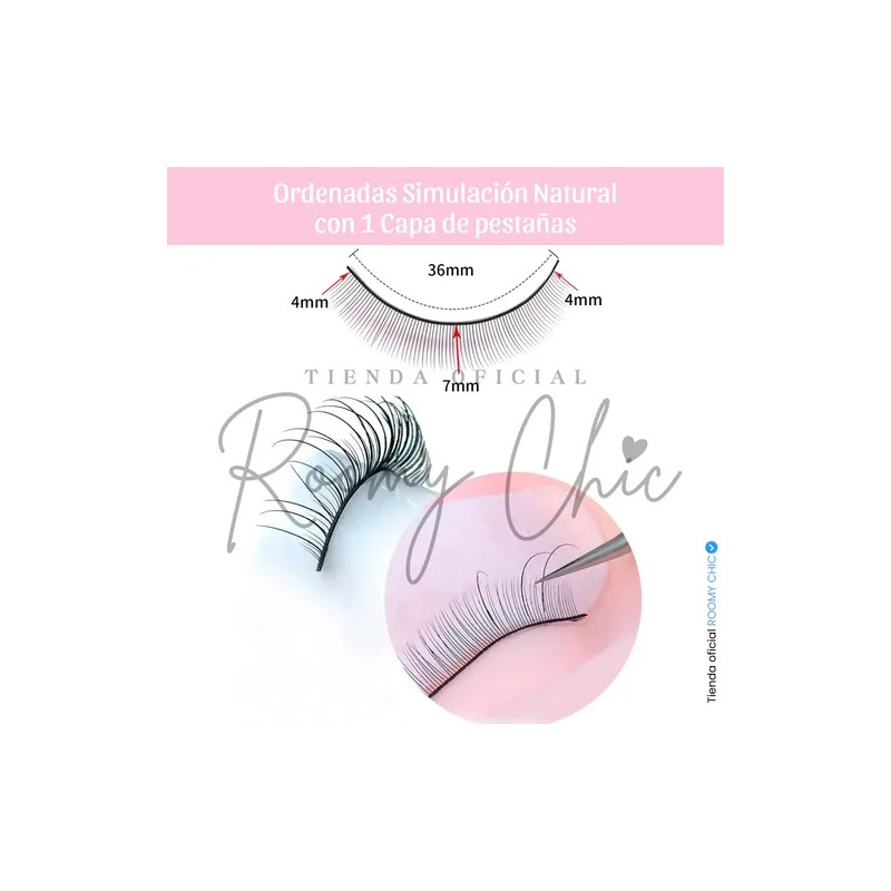 Pestañas De Práctica Para Extensiones Pestañas Mink 10 Pares
