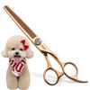 FOGOSP Rose Gold Titanium Thinning Shears for Dogs 46 Teeth