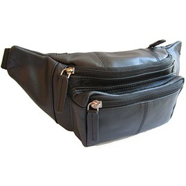 Visconti leather Bum bag (Black)