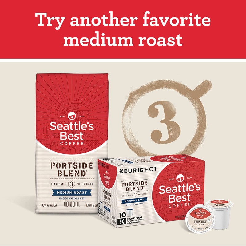 Seattle’s Best Coffee K-Cup Pods, House Blend Medium Roast, Smooth