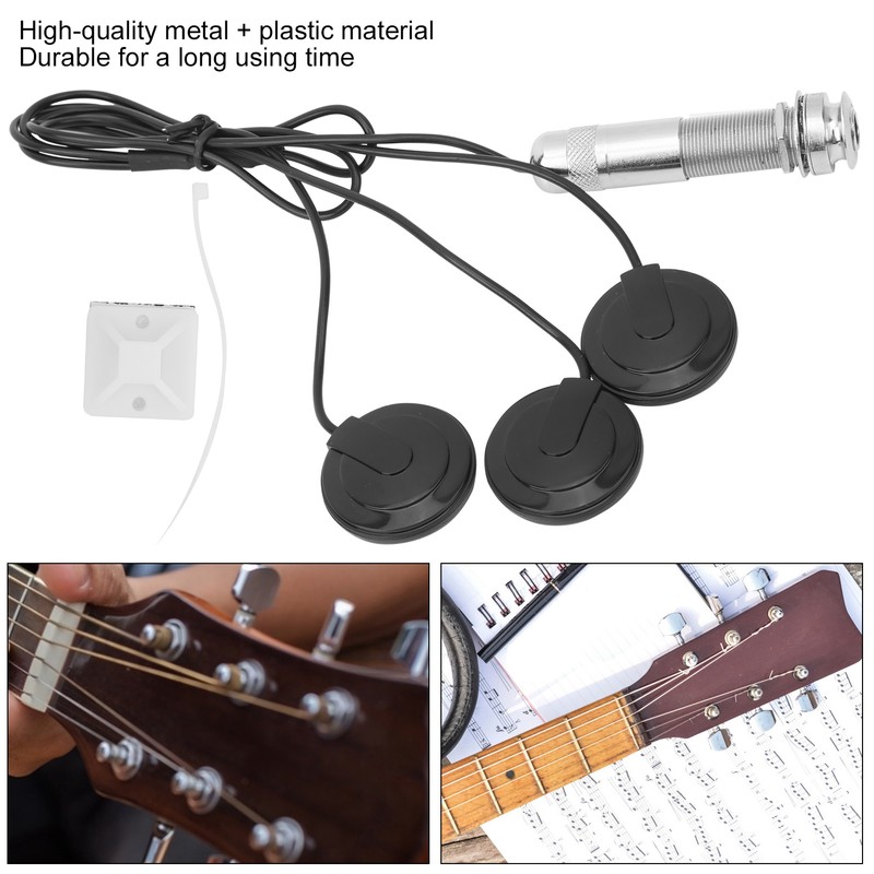 Guitar Piezo Pickup End Button Transducer for Acoustic Guitar Violin