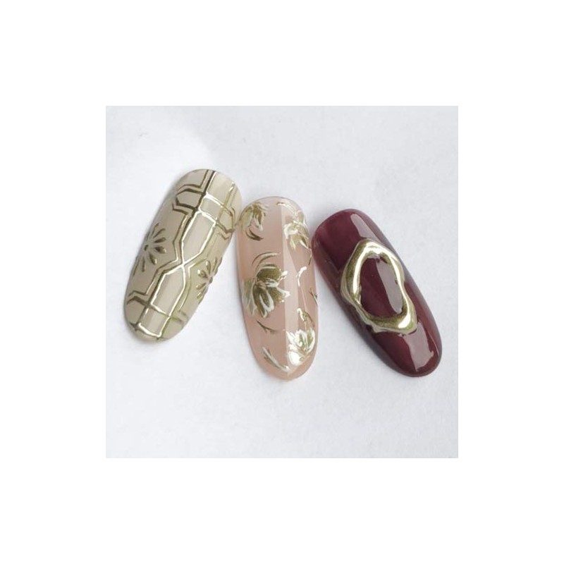 Naility! Metallic Gel M02 Gold 4g Gel Nail 4g (x1)