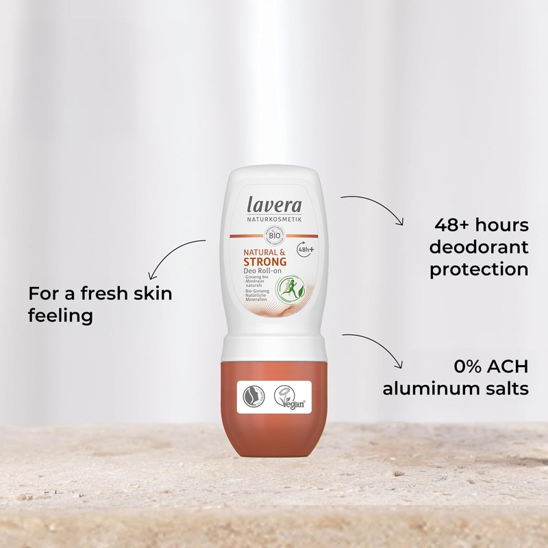 lavera Natural & Strong Deo Roll-On 48h - vegan -