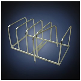 ArtsOnDesk Modern Art Section-Combinable File Sorter St207 Stainless Steel Satin Finish Magazine Holder Binder Mail Letter Document Memo Book Organizer Stand Rack Desk Office Accessory Christmas