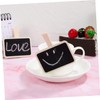 jojofuny 20 Pcs Mini Chalkboard Signs Wooden Clips Small Chalkboard