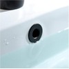 XFYBZN 2Pcs Sink Overflow Ring Matte Black Brass Kitchen Bath