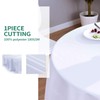 Surmente Tablecloth 90 Inch Round Polyester Table Cloth for Weddings,