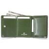 Belkut Trifold Wallet, Crocodile Embossed, Cowhide Leather, Compact Wallet, Cashless,
