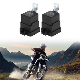 HOPESPANNER 5 Pins 12V 80A Auto Relay Multi Purpose Waterproof Car Relay 2 Pcs