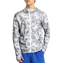ls19002 Men’s Rash Guard, Swimwear, UV Protection, Long Sleeves, Hoodie, UPF 50+