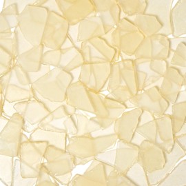 Versatile Sea Glass for Crafts - 16oz Yellow Frosted Dyed Seaglass Pieces for DIY, Vase Filler, Art Craft Supplies, Beach Wedding, Home Decor