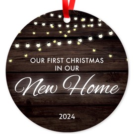 Our First Christmas in Our New Home 2024, Christmas Tree Décor Gift Ornaments,
