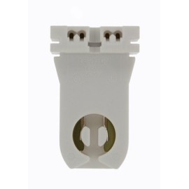 Leviton 13355 Medium Base, Bi-Pin, Fluorescent Lampholder, White