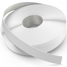 Yanye White Edge Banding, 1 1/2 inch x 100ft roll of Wood Veneer Melamine Edge Banding Preglued, Tape for Cabinet Repair Furniture